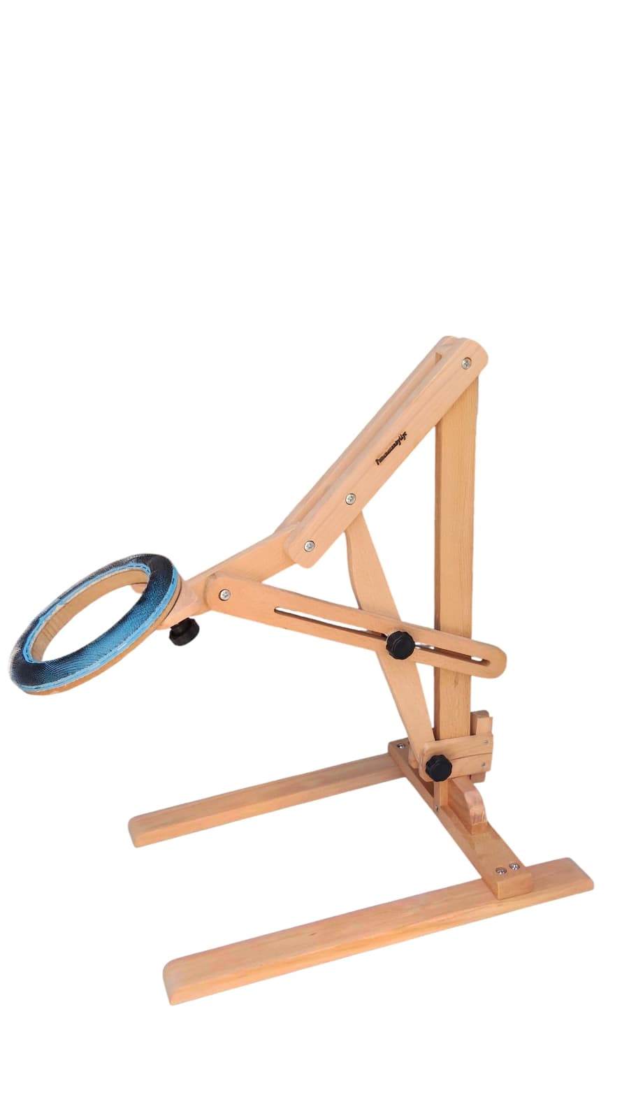 Yuvarlak Kasnak Tutucu Ahşap Stand