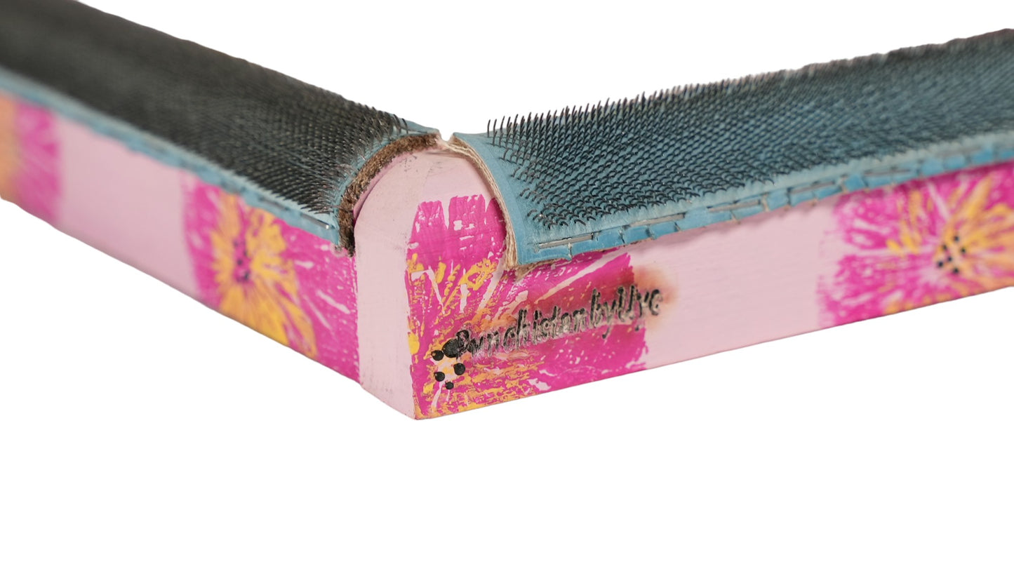 Pembe Çiçekli Sihirli Punch (İğneli/Telli) Kasnak (KILIF HEDİYELİ !!)