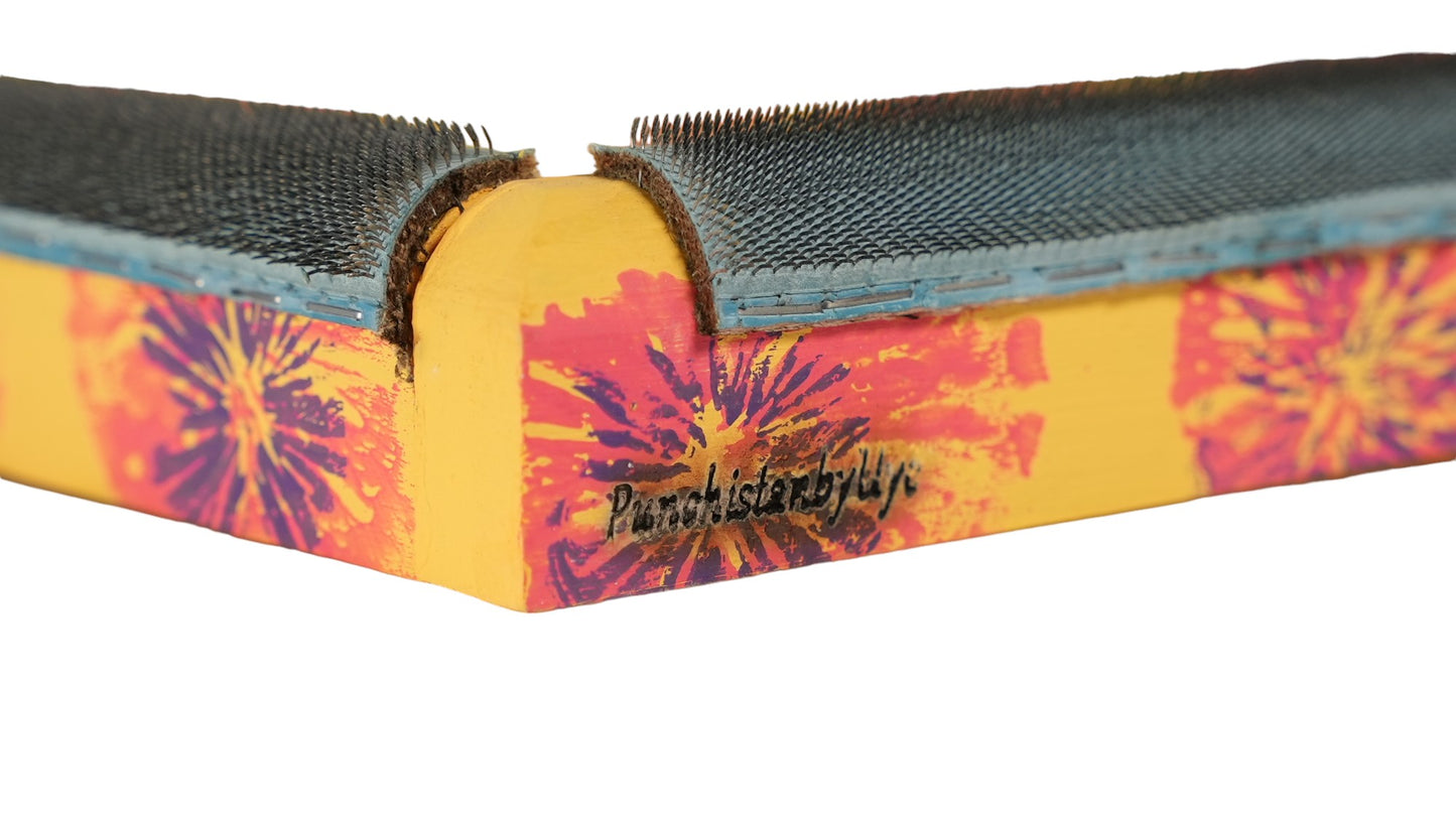 Sarı Çiçekli Sihirli Punch (İğneli/Telli) Kasnak (KILIF HEDİYELİ !!)