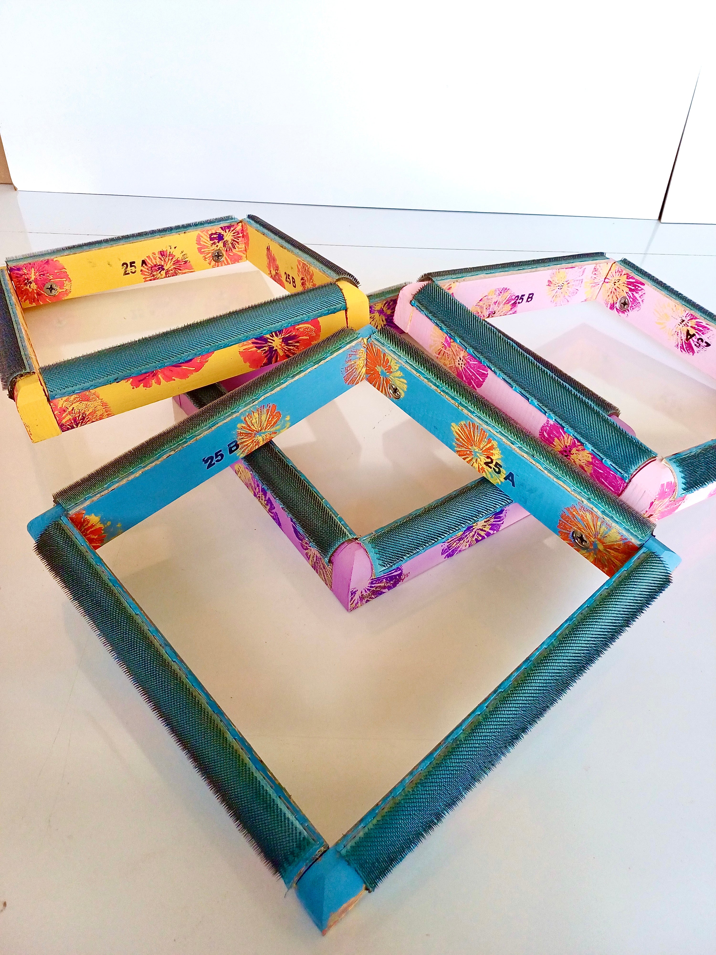 Pembe Çiçekli Sihirli Punch (İğneli/Telli) Kasnak (KILIF HEDİYELİ !!)