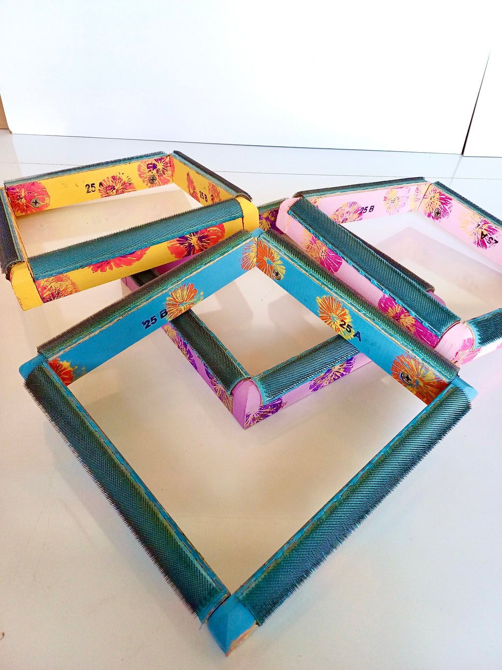 Mavi Çiçekli Sihirli Punch (İğneli/Telli) Kasnak (KILIF HEDİYELİ !!)