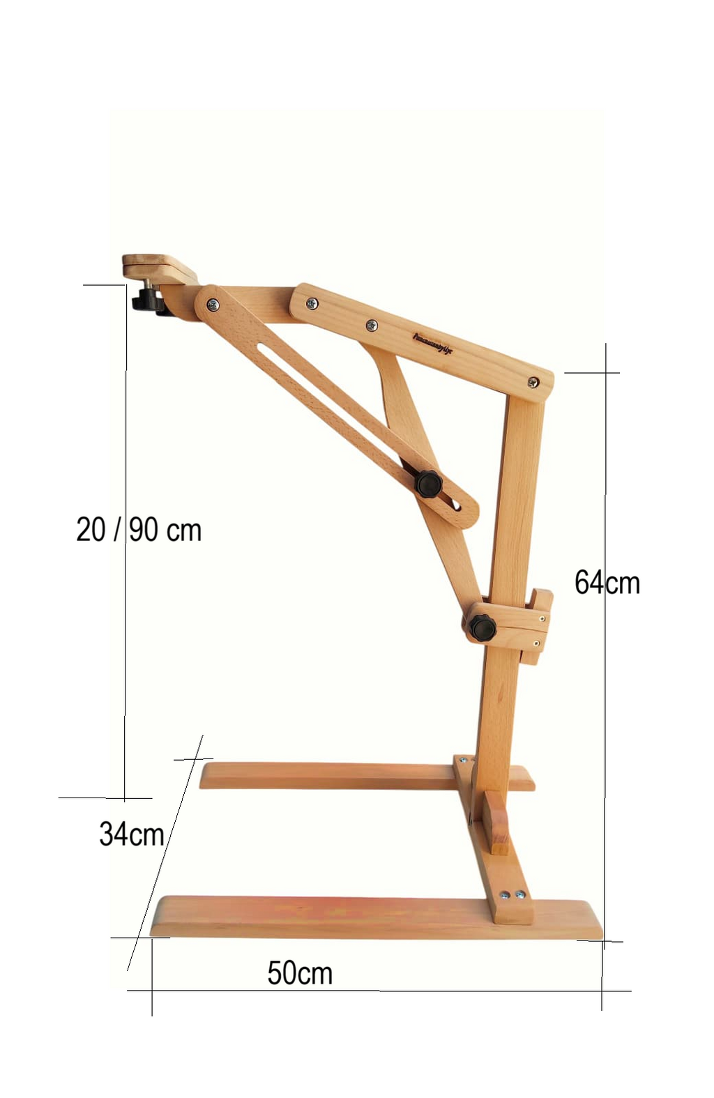 Yuvarlak Kasnak Tutucu Ahşap Stand