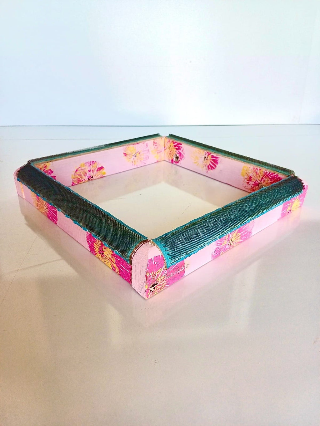 Pembe Çiçekli Sihirli Punch (İğneli/Telli) Kasnak (KILIF HEDİYELİ !!)