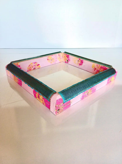 Pembe Çiçekli Sihirli Punch (İğneli/Telli) Kasnak (KILIF HEDİYELİ !!)