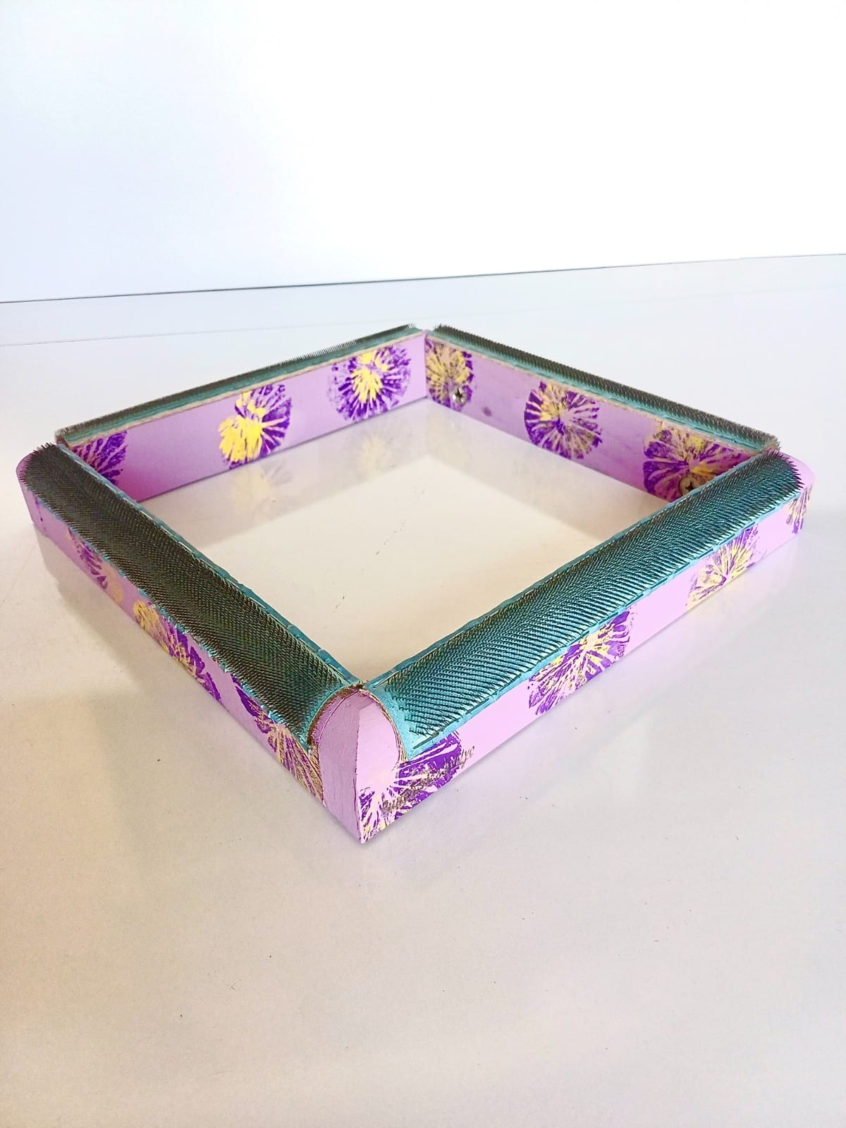 Lila Çiçekli Sihirli Punch (İğneli/Telli) Kasnak (KILIF HEDİYELİ !!)