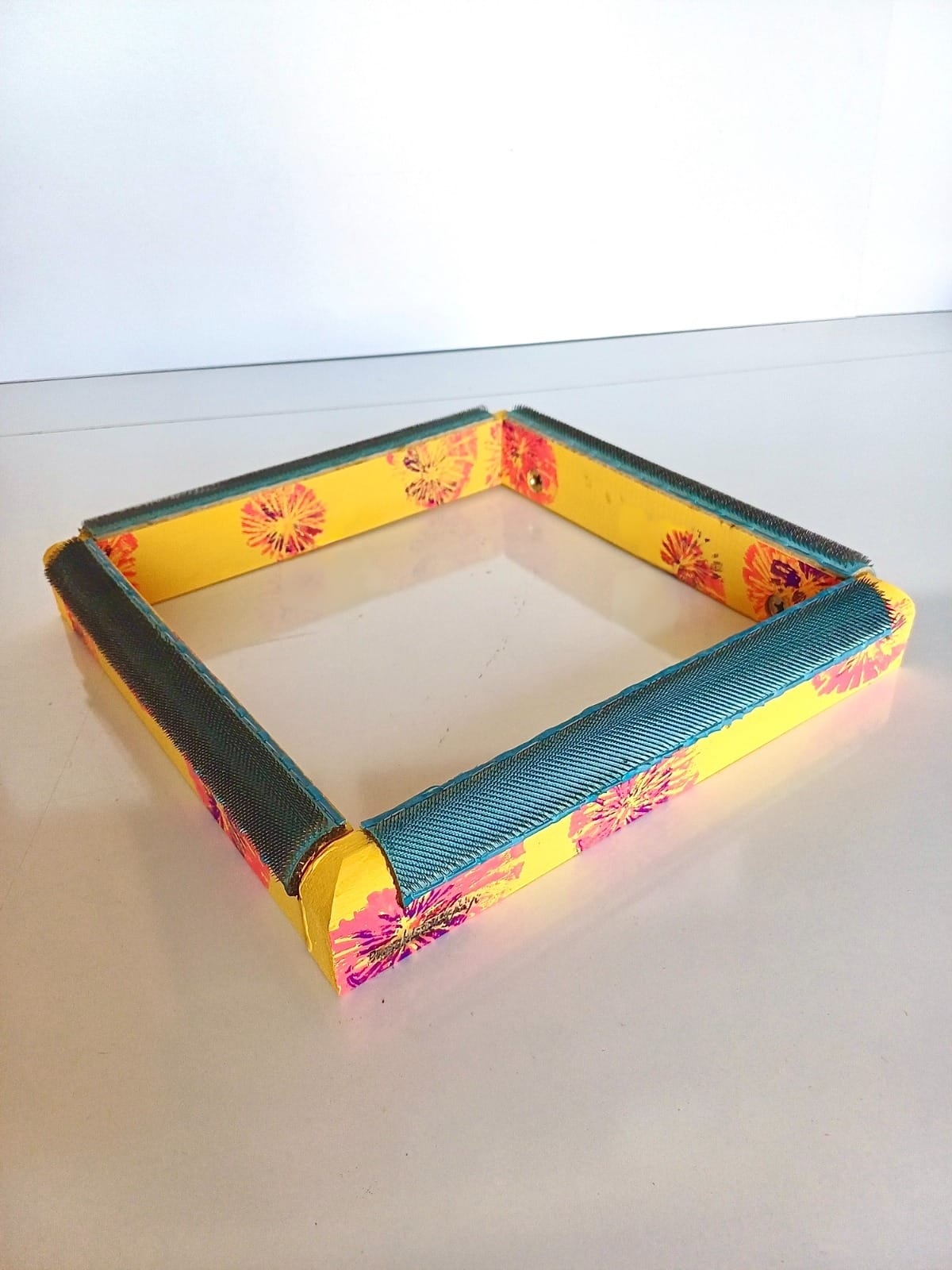 Sarı Çiçekli Sihirli Punch (İğneli/Telli) Kasnak (KILIF HEDİYELİ !!)