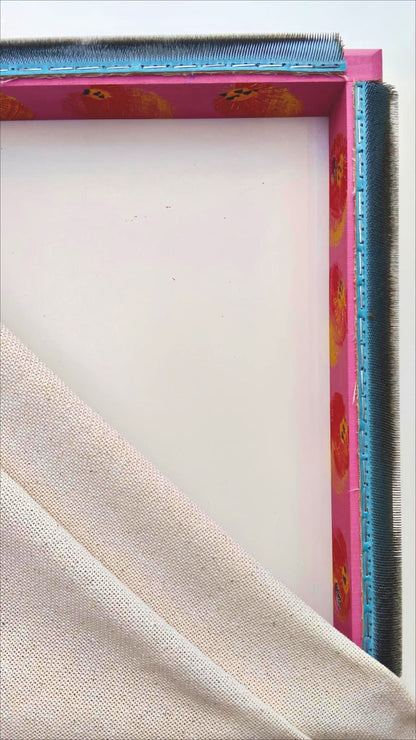 Pembe Çiçekli Sihirli Punch (İğneli/Telli) Kasnak (KILIF HEDİYELİ !!)