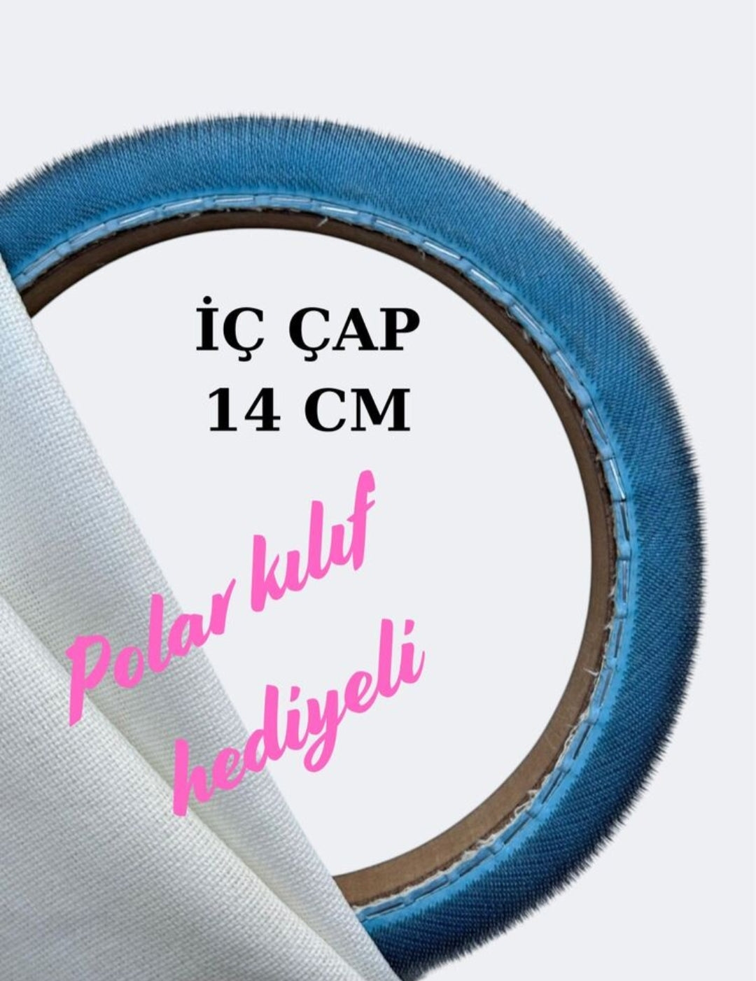 İkili Set (14-21cm)Yuvarlak Sihirli (iğneli/ Telli) Punch Nakış Kasnağı(Kasnak Kılıf Hediyeli!!)